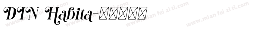 DIN Habita字体转换